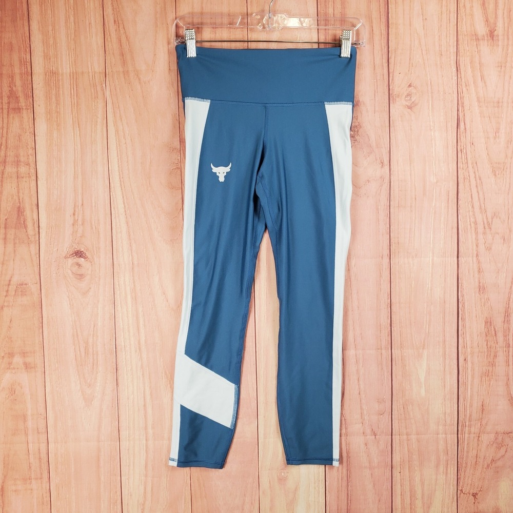 Under Armour Womens Project Rock Leggings Womens Sz S Small Active